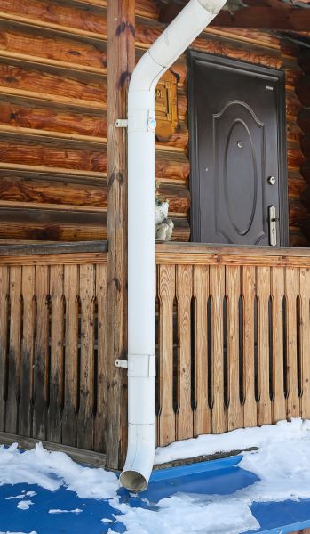 Porch Downspout Installation in Newport News